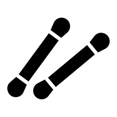 cotton swab Solid icon