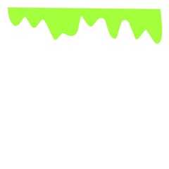 Obraz premium Green Slime Dripping 