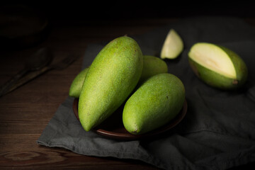 Raw Thai mangoes