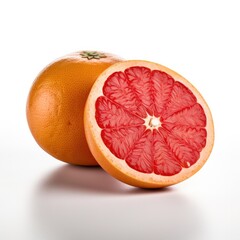 Grapefruit fruit isolated on white background.