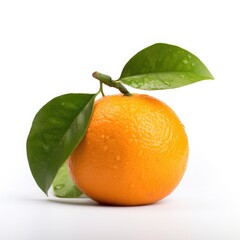 Tangerine fruit isolated on white background.