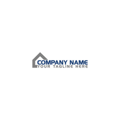 Real estate logo template design for business company isolated on white background