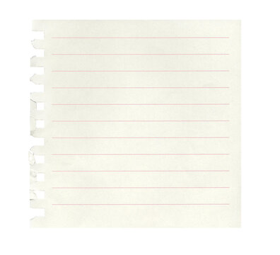 blank torn note paper
