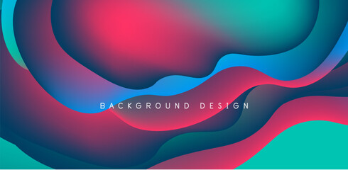 Fluid waves abstract background for covers, templates, flyers, placards, brochures, banners