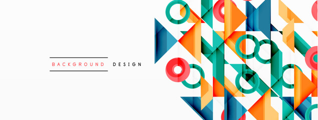 Circle minimal abstract background. Design for wallpaper, banner, background, landing page, wall art, invitation, prints, posters