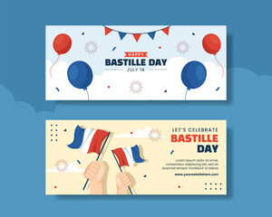 Happy Comoros Independence Day Horizontal Banner Illustration Cartoon Hand Drawn Templates Background