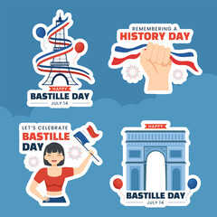 Happy Comoros Independence Day Label Illustration Flat Cartoon Hand Drawn Templates Background