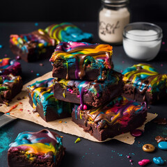 close up of a cosmic brownies