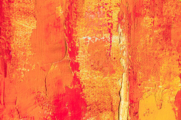Colorful abstract oil painting art background. Texture of canvas and oil.