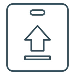 Icon this way up packaging box for goods safety