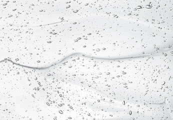 light gray background of transparent cosmetic gel with air bubbles