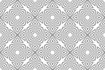 Abstract Seamless Geometric Pattern. Light Grey and White Texture.