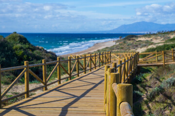 Fototapeta premium Playa de Cabopino Artola en Marbella