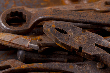 Old rusty tools