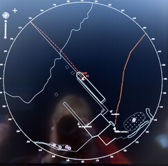 Navigation, technik, schiff, kapitän, vektor, display, panel, kreuzfahrt, beherrschen, anlagen, landkarte, gitter, abbildung, auskunft, global, brücke, transport, digital, electronic, audio, board, cy