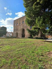 Fototapeta na wymiar La Zisa in Palermo Sicily, shot of one of the best preserved Norman castles in Sicily