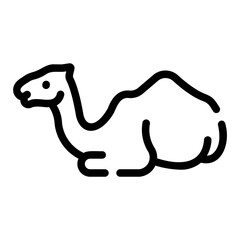camel Line Icon