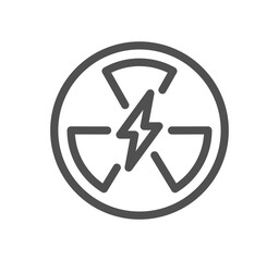 Energy types related icon outline and linear symbol.