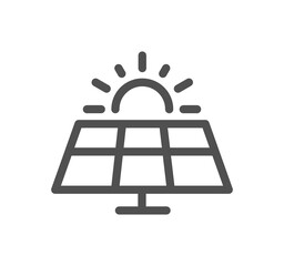Energy types related icon outline and linear symbol.