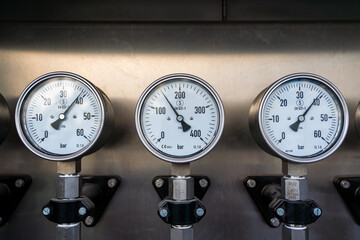 hydrogen manometer pressure indicator