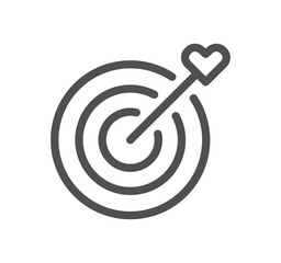 Friendship and love related icon outline and linear symbol.