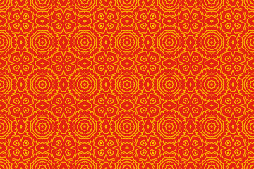 Beautiful vector pattern design on red background. Suitable for wrapping paper, wallpaper, and fabric.