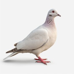 Dove isolated on white background. generative AI