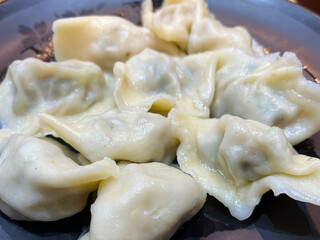Delicious boiled dumplings.Chinese food