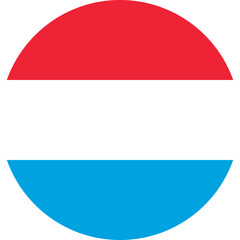 round luxembourgian national flag of Luxembourg, Europe © Claudio Divizia