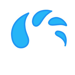 Fototapeta premium Water drop icon Doodle