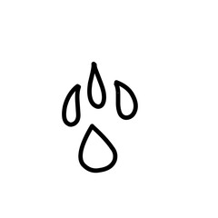 Water drop Doodle line
