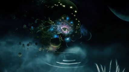 Eye in spiritual space