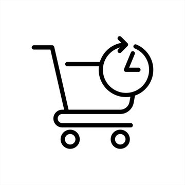 pre order icon isolated on white background. Vector 10 eps.