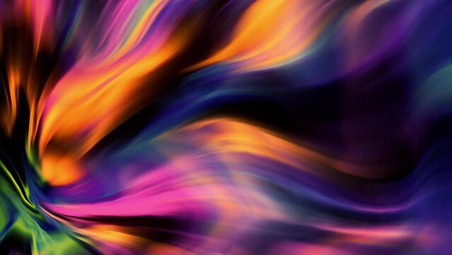 Abstract Moving Fucsia and Orange Flames Loop Background