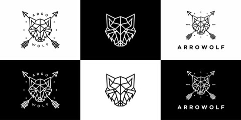 Wolf geometric logo design vector EPS10 © oinbrand