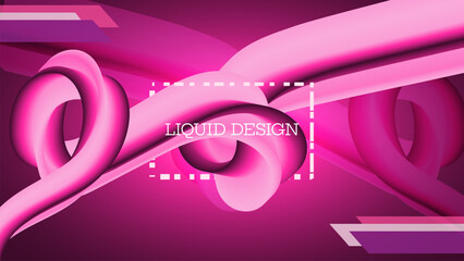 abstract pink liquid background design