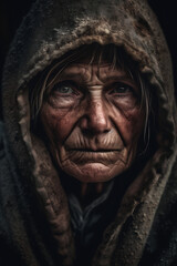 Resilient Gaze - Poor, Homeless, Resilience, Humanity, Struggles, Dreams, Strength, Empathy, Awareness, Compassion, Vulnerability, Hope, Community, Solidarity, Inequality, Social issues, Human rights