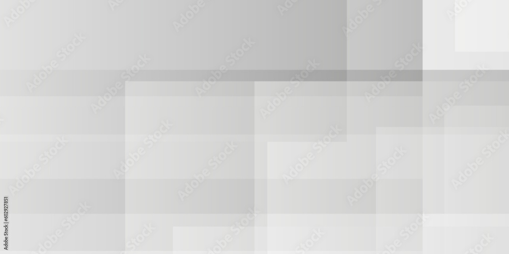 Poster modern abstract white background design with layers of textured white transparent material in triang