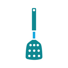 spatula, icon, color, vector, illustration, design, logo, template, flat, collection