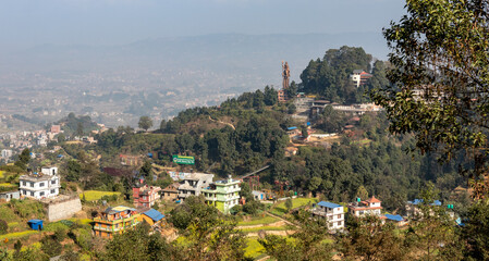 Sanga to Panauti hike, shiva statue