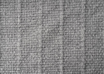 Fototapeta na wymiar Grey Linen Fabric Texture Background, Macro Eco Bio Fabric Pattern, Natural Wear Closeup, Recycled Material