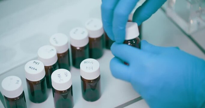 Scientist Working in Medical Laboratory Cancer Research Covic 19 Pandemic