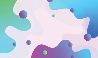 Colorful fluid shape background. Gradient wavy shape background.