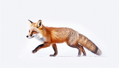 Obraz premium Gorgeously beautiful Fox, Animal, Red Fox, Running red fox