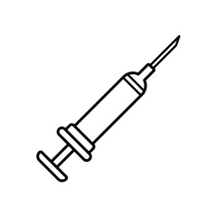 Fototapeta premium syringe, icon, vector, illustration, design, template, flat, style