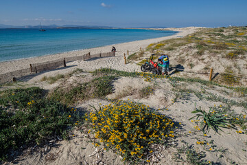Ses Salines d’Eivissa i Formentera Natural Park, Illetes beach, Formentera, Pitiusas Islands,...
