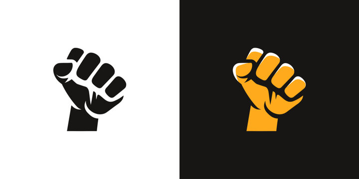 Simple fist icon. Vector illustration.