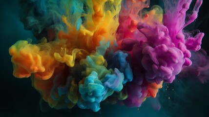 a cool and colorful paint splatter picture