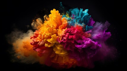 a cool and colorful paint splatter picture
