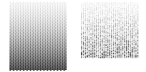 Set Design elements  - Halftone dot pattern on white background. Vector illustration eps 10 frame with black abstract random dots for technology, big data theme, grunge cover page about hi-tech, IT.